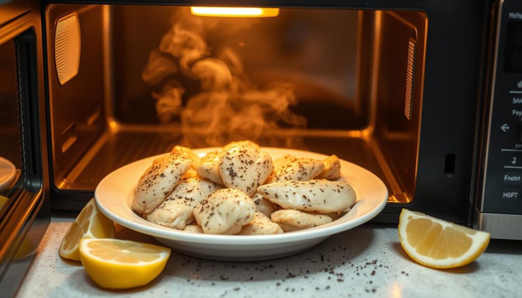 Reheating leftover chicken